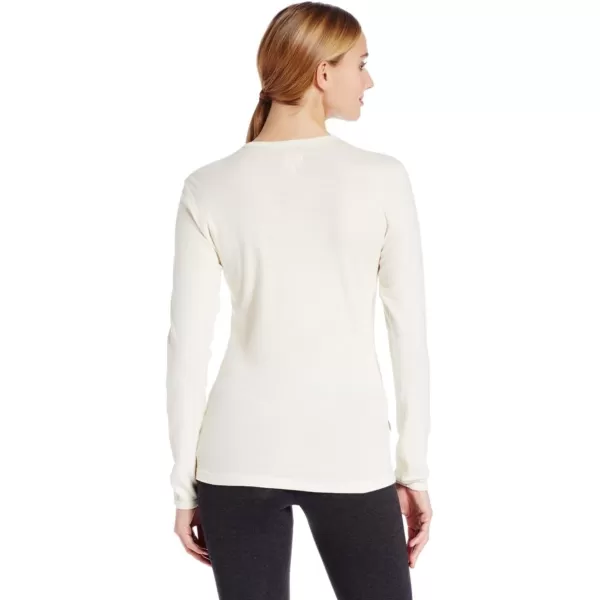 100 Merino Wool  Womens Midweight Base Layer  Long Sleeve Crew235 Midweight Natural Cream