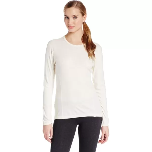 100 Merino Wool  Womens Midweight Base Layer  Long Sleeve Crew235 Midweight Natural Cream