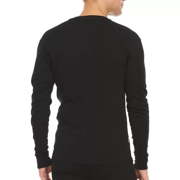 Long Sleeve Mens Henley  100 Merino Wool  3 Button Front Closure  Casual ShirtBlack