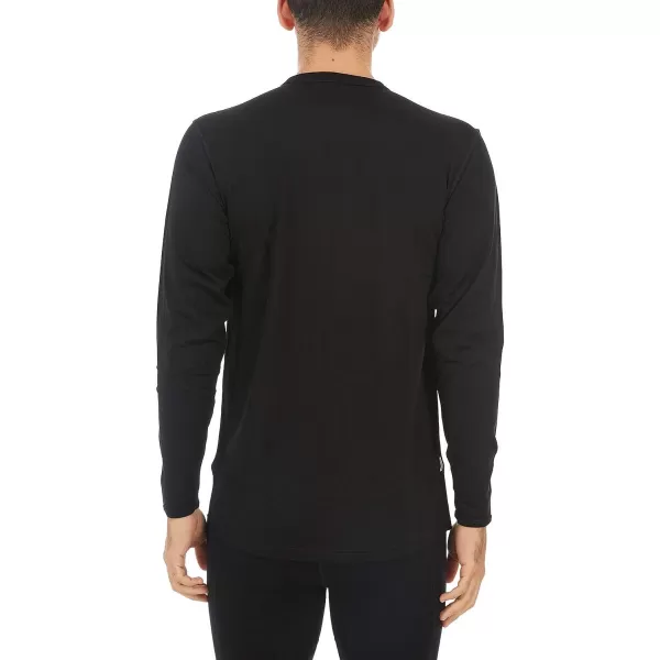 Minus33 Merino Wool 718 Ticonderoga Mens Lightweight Crew  No Itch Renewable FabricBlack