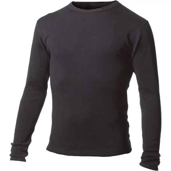 Minus33 Merino Wool 718 Ticonderoga Mens Lightweight Crew  No Itch Renewable FabricBlack