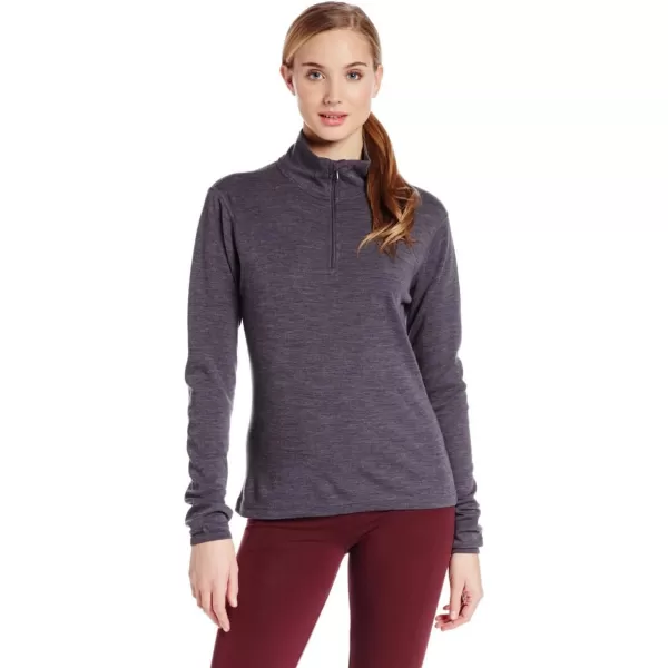 Minus33 Merino Wool 814 Sequoia Womens Midweight 14 Zip  No Itch Renewable FabricCharcoal