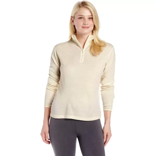 Minus33 Merino Wool 814 Sequoia Womens Midweight 14 Zip  No Itch Renewable FabricCream