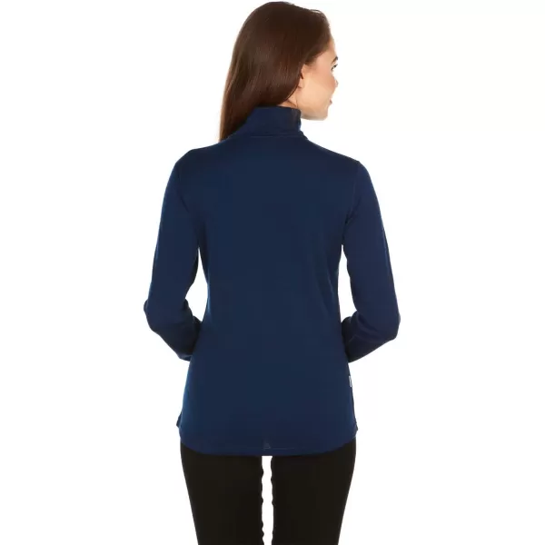 Minus33 Merino Wool 814 Sequoia Womens Midweight 14 Zip  No Itch Renewable FabricNavy