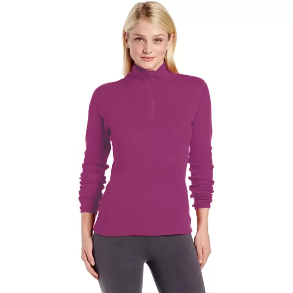 Minus33 Merino Wool 814 Sequoia Womens Midweight 14 Zip  No Itch Renewable FabricRadiant Violet