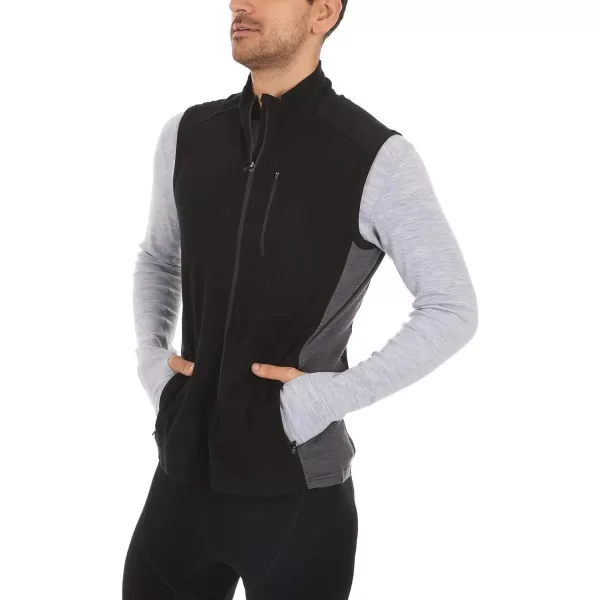 Minus33 Merino Wool Clothing Mens Adirondack Midweight Wool Vest BlackCharcoal SmallMinus33 Merino Wool Clothing Mens Adirondack Midweight Wool Vest BlackCharcoal Small