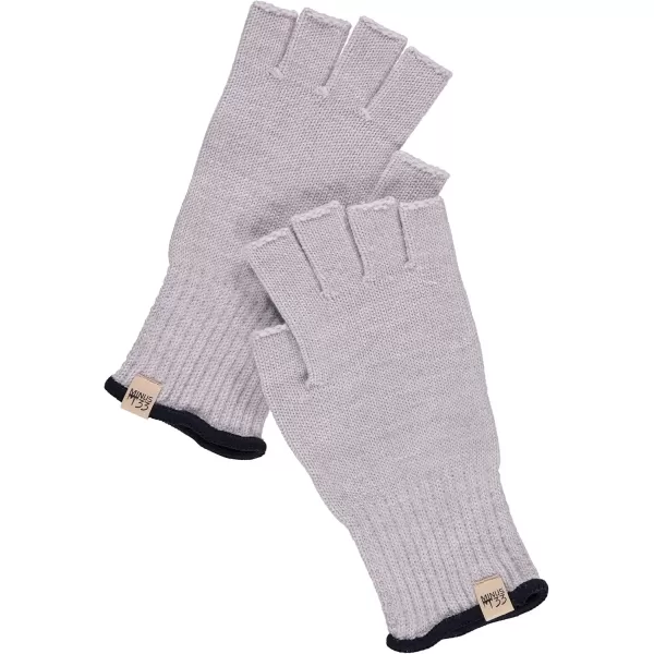 Minus33 Merino Wool Fingerless Gloves  Warm Knitted Gloves  Hunting Gloves  Half Finger GlovesAsh Gray