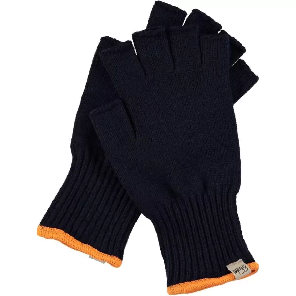 Minus33 Merino Wool Fingerless Gloves  Warm Knitted Gloves  Hunting Gloves  Half Finger GlovesNavy Blue