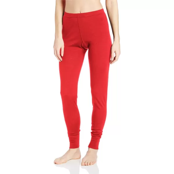 Womens 100 Merino Wool Midweight Base Layer Bottoms  Thermal Underwear  No Itch Renewable Fabric170 Lightweight True Red