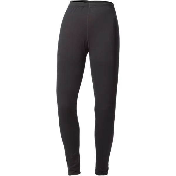 Womens 100 Merino Wool Midweight Base Layer Bottoms  Thermal Underwear  No Itch Renewable Fabric170 Ligthweight Black