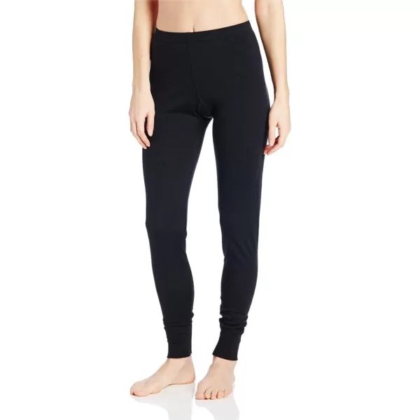 Womens 100 Merino Wool Midweight Base Layer Bottoms  Thermal Underwear  No Itch Renewable Fabric170 Ligthweight Black