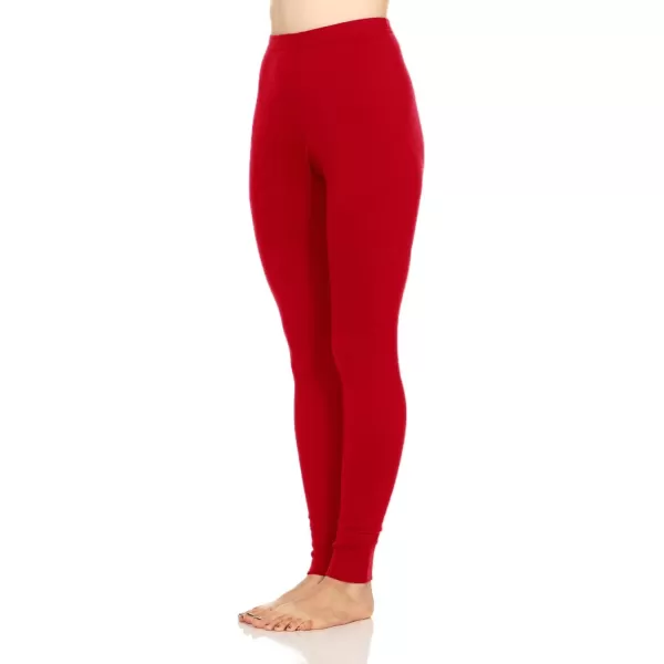 Womens 100 Merino Wool Midweight Base Layer Bottoms  Thermal Underwear  No Itch Renewable Fabric235 Midweight True Red