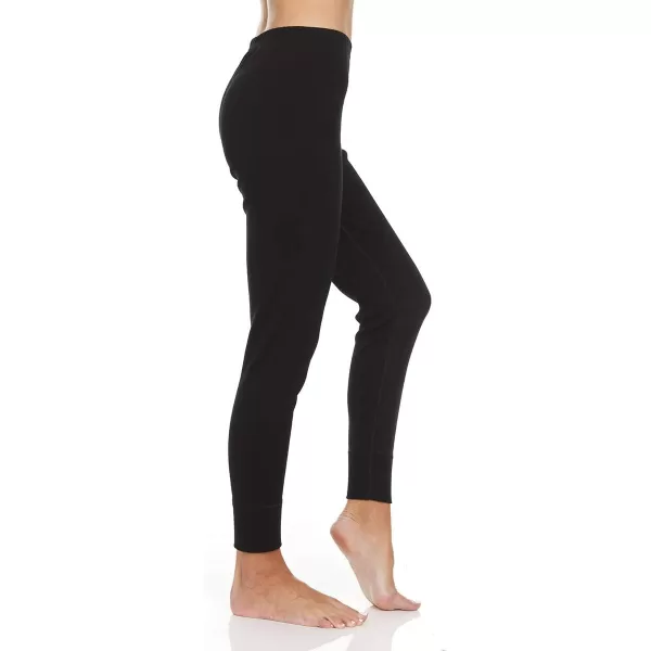 Womens 100 Merino Wool Midweight Base Layer Bottoms  Thermal Underwear  No Itch Renewable Fabric400 Expedition Black