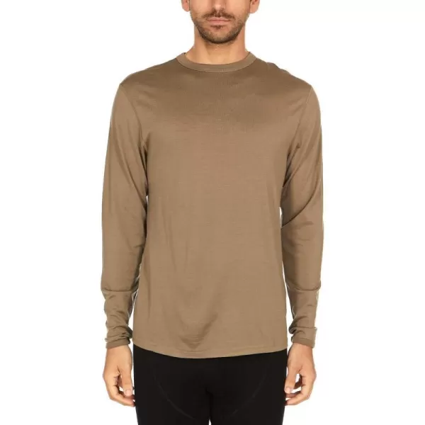 Minus33 Merino Wool 718 Ticonderoga Mens Lightweight Crew  No Itch Renewable FabricTan 499