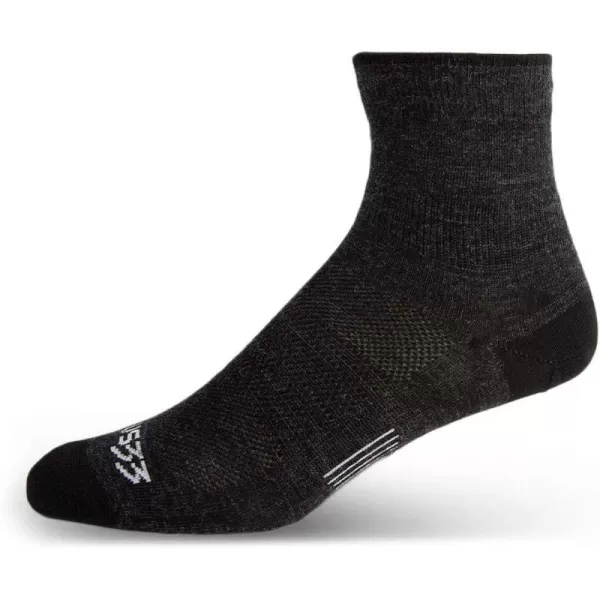 Minus33 Merino Wool Clothing Mountain Heritage Mini Crew Liner Socks Made in USA New HampshireBlack