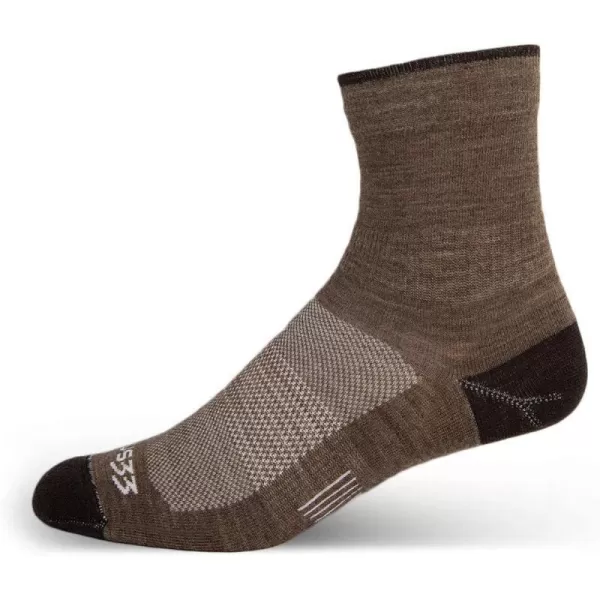 Minus33 Merino Wool Clothing Mountain Heritage Mini Crew Liner Socks Made in USA New HampshireCoffee