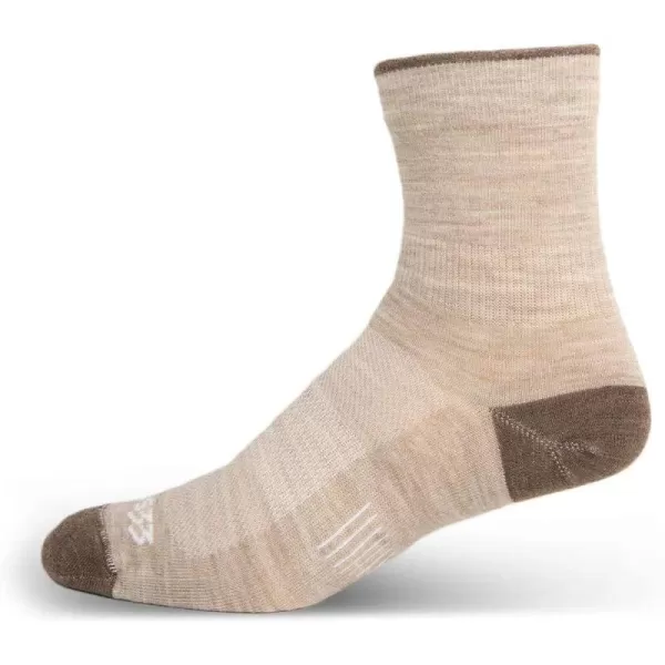 Minus33 Merino Wool Clothing Mountain Heritage Mini Crew Liner Socks Made in USA New HampshireOatmeal