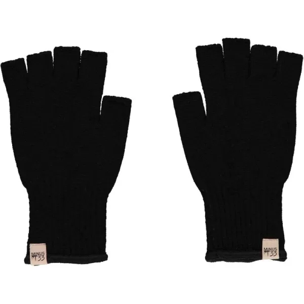 Minus33 Merino Wool Fingerless Gloves  Warm Knitted Gloves  Hunting Gloves  Half Finger GlovesBlack