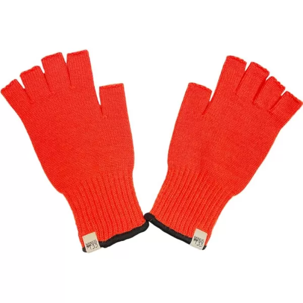 Minus33 Merino Wool Fingerless Gloves  Warm Knitted Gloves  Hunting Gloves  Half Finger GlovesBlaze Orange