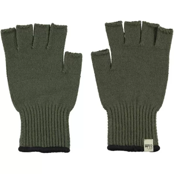 Minus33 Merino Wool Fingerless Gloves  Warm Knitted Gloves  Hunting Gloves  Half Finger GlovesOlive Drab