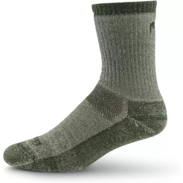 USA Made  Boot Socks  Hunting Socks  Merino Wool  Mountain HeritageS96 Expedition Olive Green