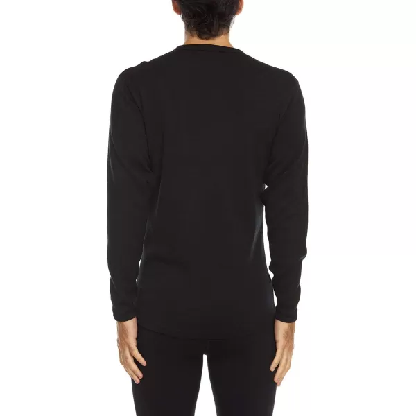 100 Merino Wool  Mens Long Sleeve Crew Shirt  Thermal Base Layer400 Expedition Black