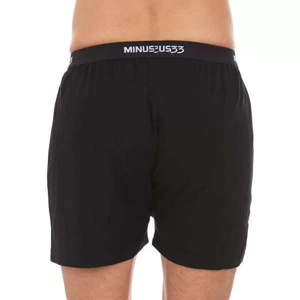 Mens Micro Weight Woolverino Boxer Shorts 84 Merino Wool 12 Nylon 4 SpandexBlack