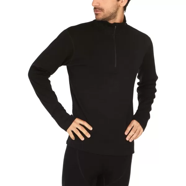 Minus33 100 Merino Wool Kobuk Men  s Expedition Weight  Zip    No Itch Renewable FabricBlack