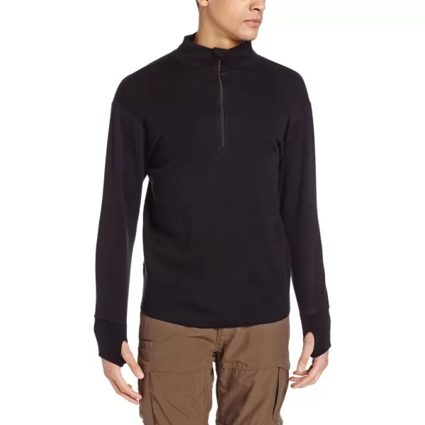 Minus33 100 Merino Wool Kobuk Men  s Expedition Weight  Zip    No Itch Renewable FabricBlack