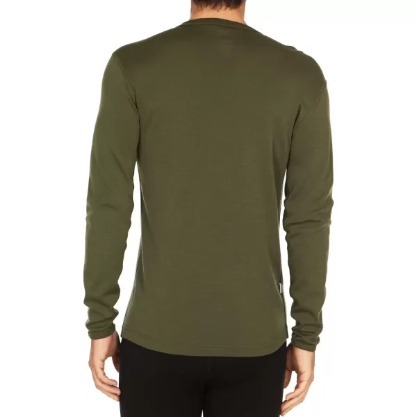 Minus33 Chocorua Mens Midweight Crew Shirts  100 Merino Wool  Long Sleeve Thermal Base Layer  Big and Tall OptionsOlive Drab