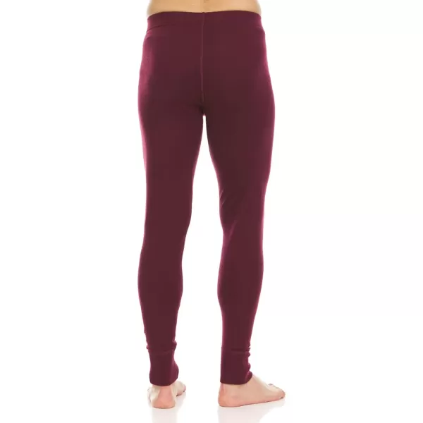 Minus33 Kancamagus Mens Midweight Base Layer Pants  100 Merino Wool Bottoms  Multi Use Long Johns  Thermal UnderwearBurgundy