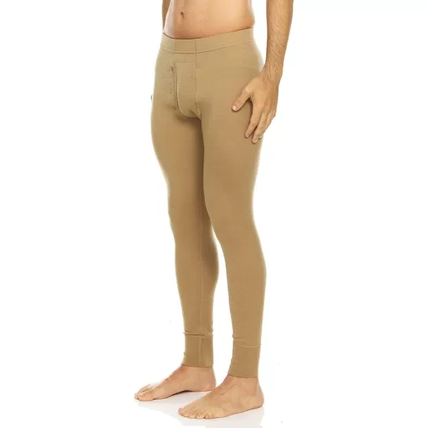 Minus33 Kancamagus Mens Midweight Base Layer Pants  100 Merino Wool Bottoms  Multi Use Long Johns  Thermal UnderwearDesert Sand