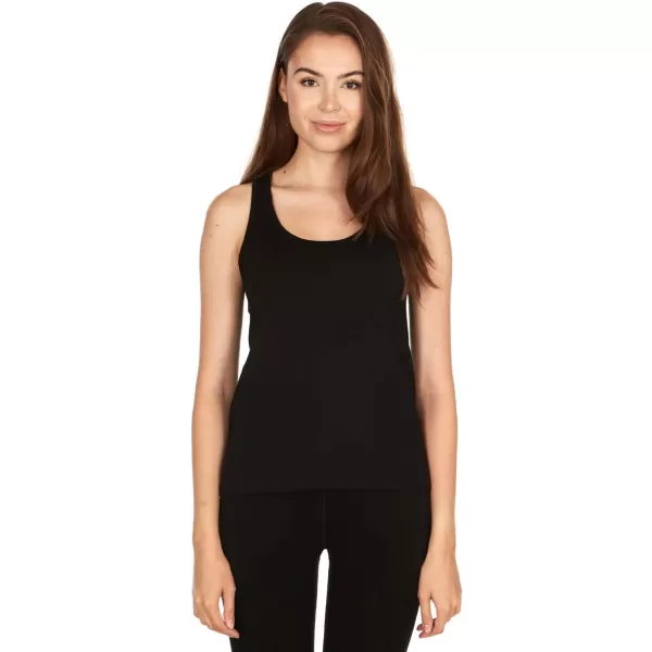 Minus33 Merino Wool 2203 Woolverino Womens Micro Racerback Tank Top  84 Merino Wool 12 Nylon 4 SpandexBlack