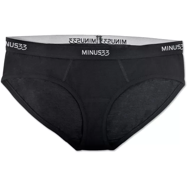 Minus33 Merino Wool 2303 Woolverino Womens Micro Weight BikiniBlack