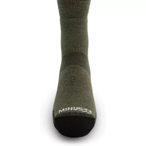 Minus33 Merino Wool Clothing Mountain Heritage All Season Lightweight Crew Socks Made in USA New HampshireOlive Drab