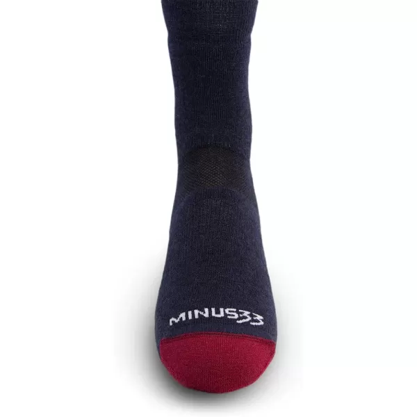 Minus33 Merino Wool Clothing Mountain Heritage All Season Lightweight Crew Socks Made in USA New HampshirePatriot