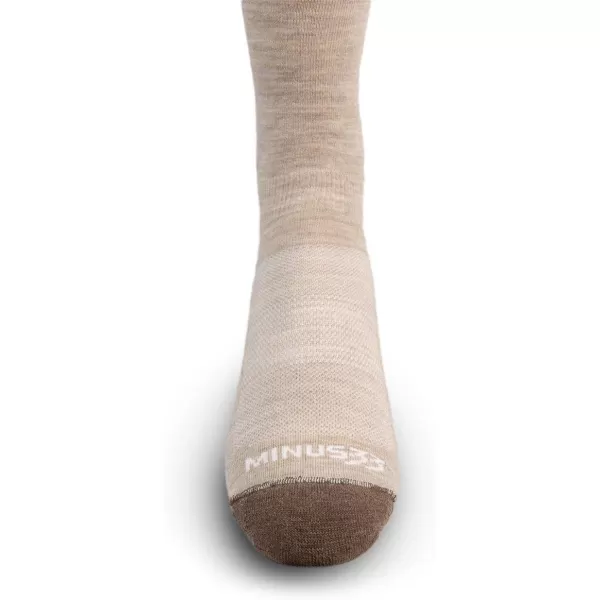 Minus33 Merino Wool Clothing Mountain Heritage Crew Liner Socks Made in USA New HampshireOatmeal