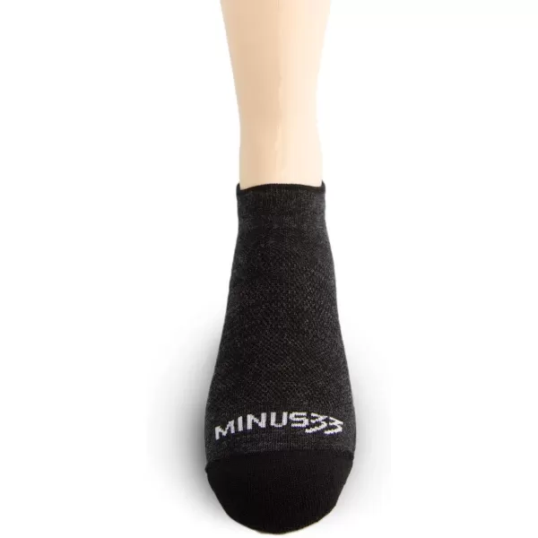 Minus33 Merino Wool Clothing Mountain Heritage No Show Liner Socks Made in USA New HampshireBlack