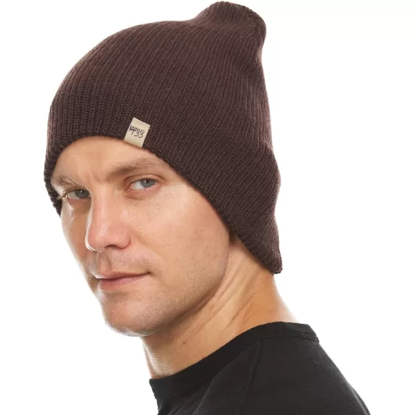 Minus33 Merino Wool Everyday Knit Wool BeanieDark Brown