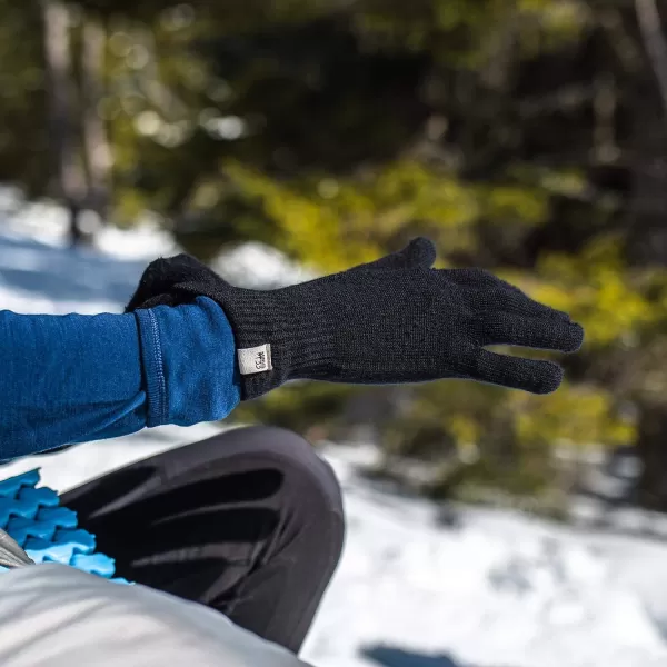 Minus33 Merino Wool Glove Liner  Warm Base Layer  Ski Liner Glove  3 Season Wear  Multiple Colors and SizesBlack