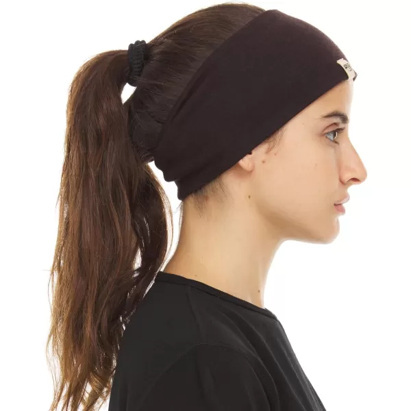 Minus33 Merino Wool Reversible HeadbandDark BrownDesert Sand