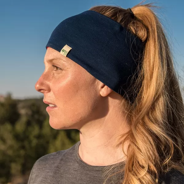 Minus33 Merino Wool Reversible HeadbandDesert Sandblack