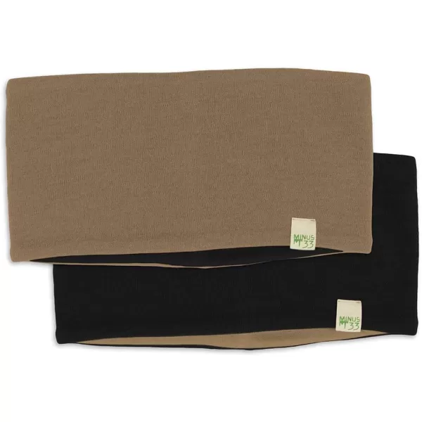 Minus33 Merino Wool Reversible HeadbandDesert Sandblack