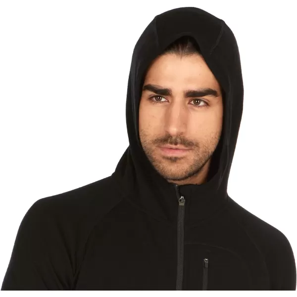 Minus33 Merino Wool Trailblazer Mens Full Zip Hoodie  No Itch Renewable FabricBlackCharcoal Gray