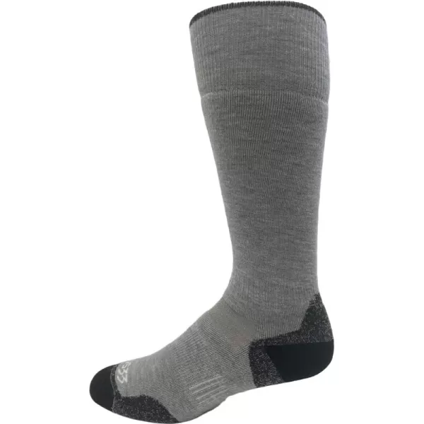 USA Made  Ski and Snowboard Socks  Over the Calf Socks  Merino Wool  Mountain HeritageS59 Lightweight Ash Gray