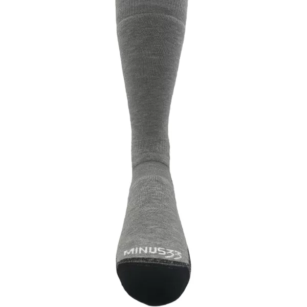 USA Made  Ski and Snowboard Socks  Over the Calf Socks  Merino Wool  Mountain HeritageS59 Lightweight Ash Gray