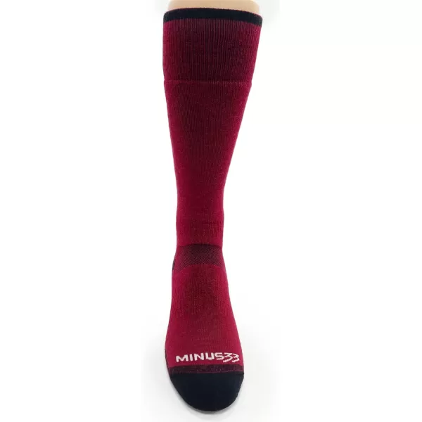 USA Made  Ski and Snowboard Socks  Over the Calf Socks  Merino Wool  Mountain HeritageS59 Lightweight True Red