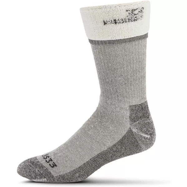 USA Made  Ski and Snowboard Socks  Over the Calf Socks  Merino Wool  Mountain HeritageS99 Expedition Gray Heather