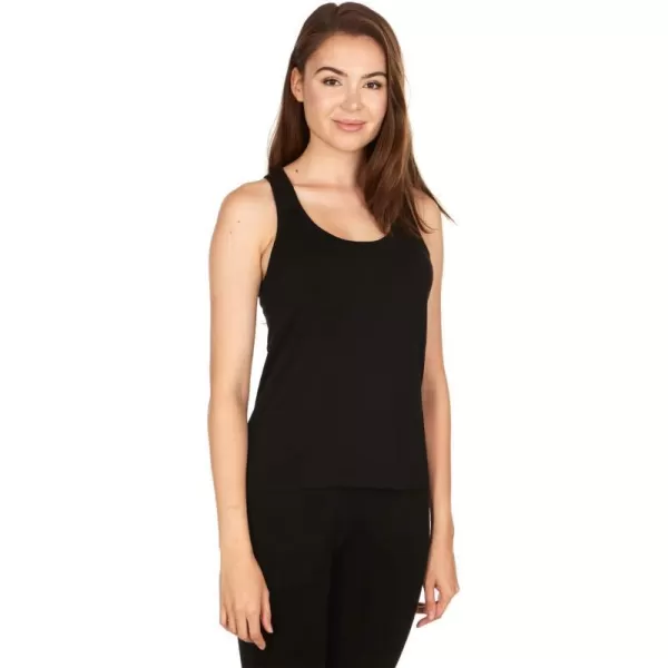 Minus33 Merino Wool 2203 Woolverino Womens Micro Racerback Tank Top  84 Merino Wool 12 Nylon 4 SpandexBlack