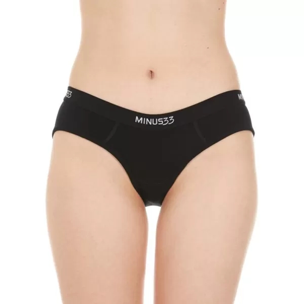 Minus33 Merino Wool 2303 Woolverino Womens Micro Weight BikiniBlack